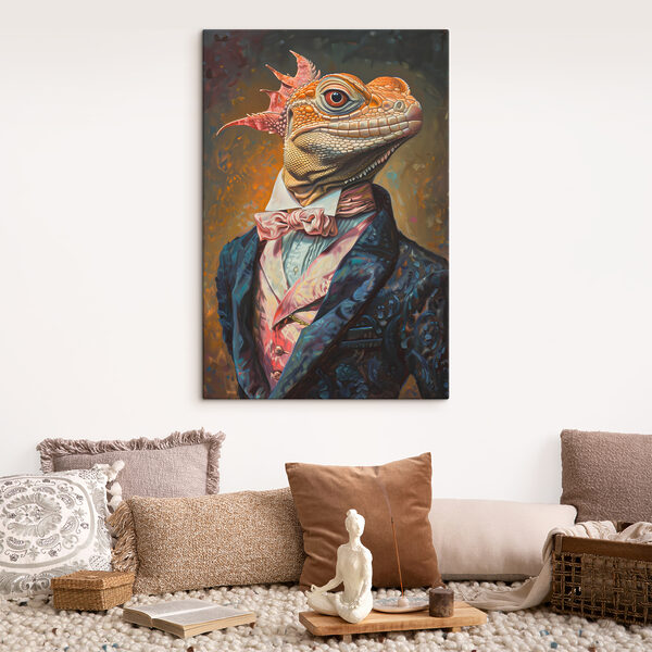 A lizard in a suit A lizard in a suit