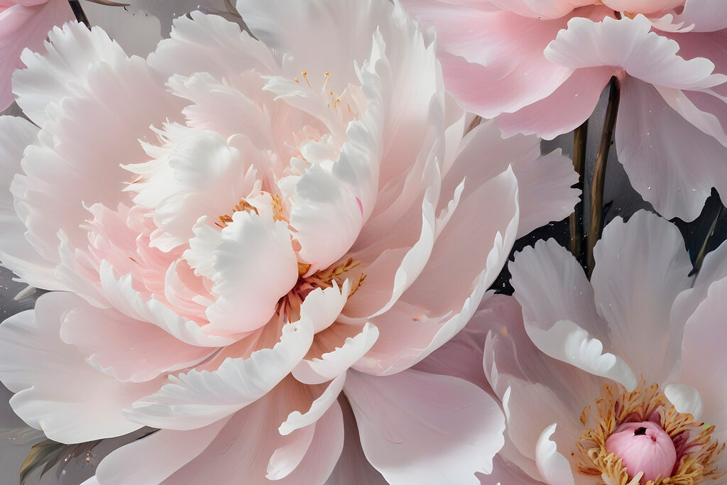 A close up of a flower