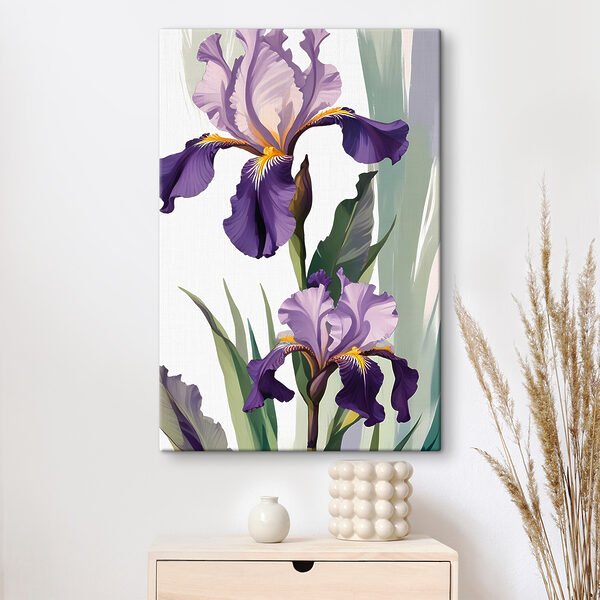 Quadri Iris viola e gialli (COD: s38367) Quadri Quadri Iris viola e gialli (COD: s38367)