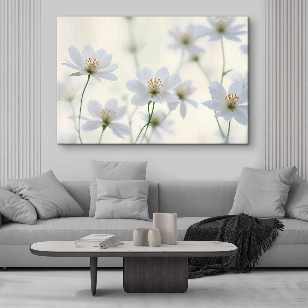A group of white flowers