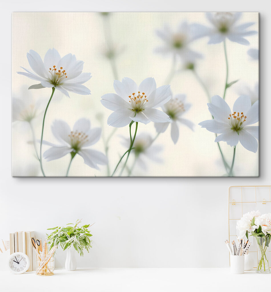 A group of white flowers