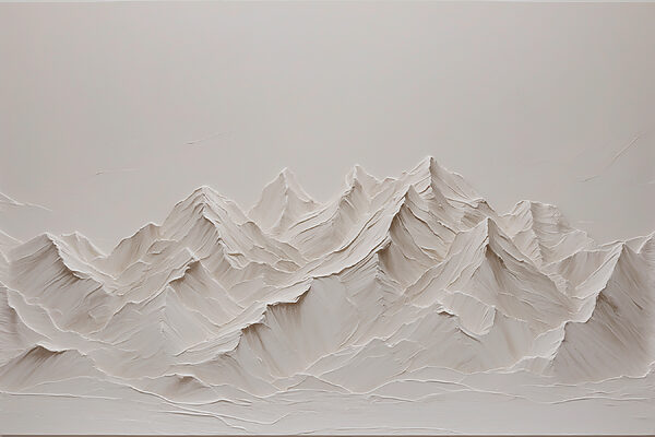 A white mountain range with snow A white mountain range with snow