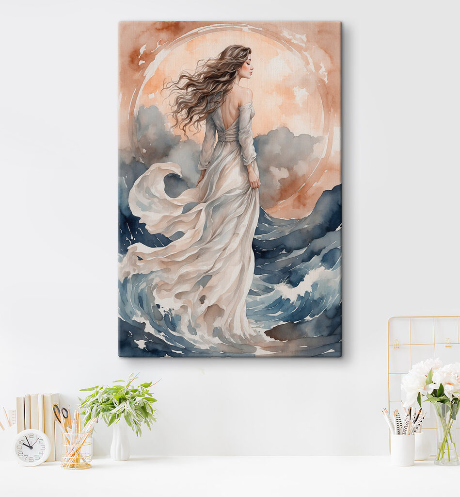 A woman in a white dress A woman in a white dress