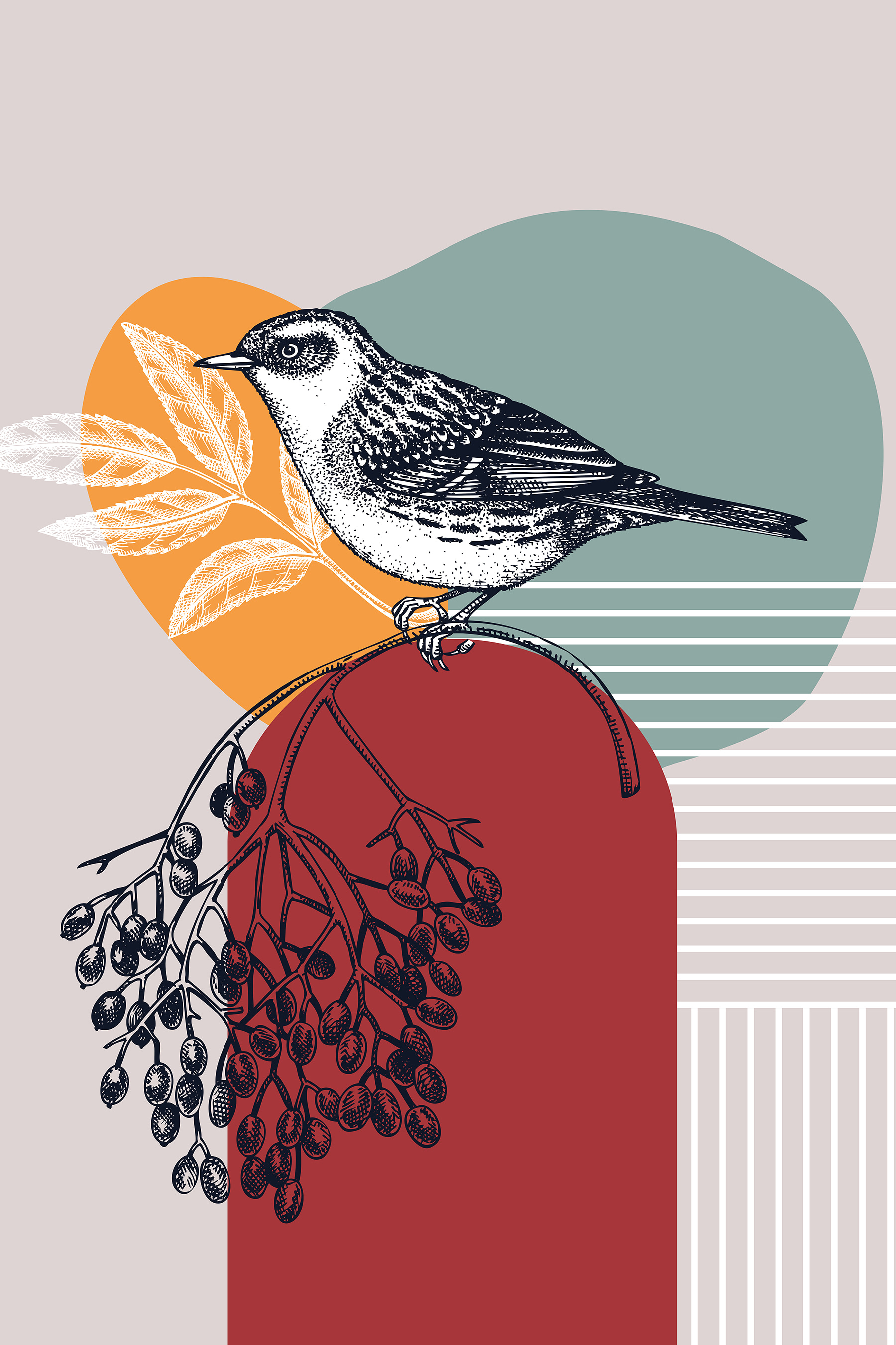 A bird on a branch