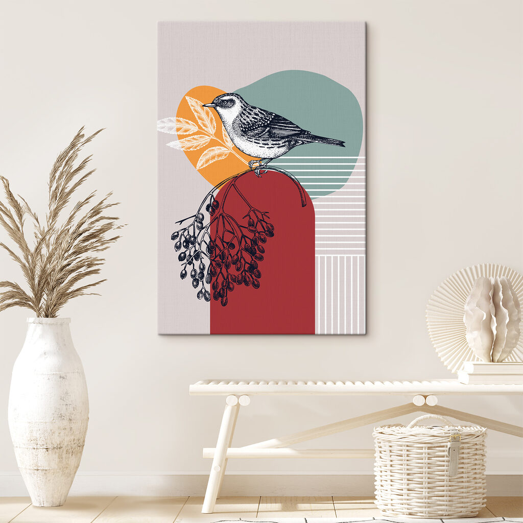 A bird on a branch