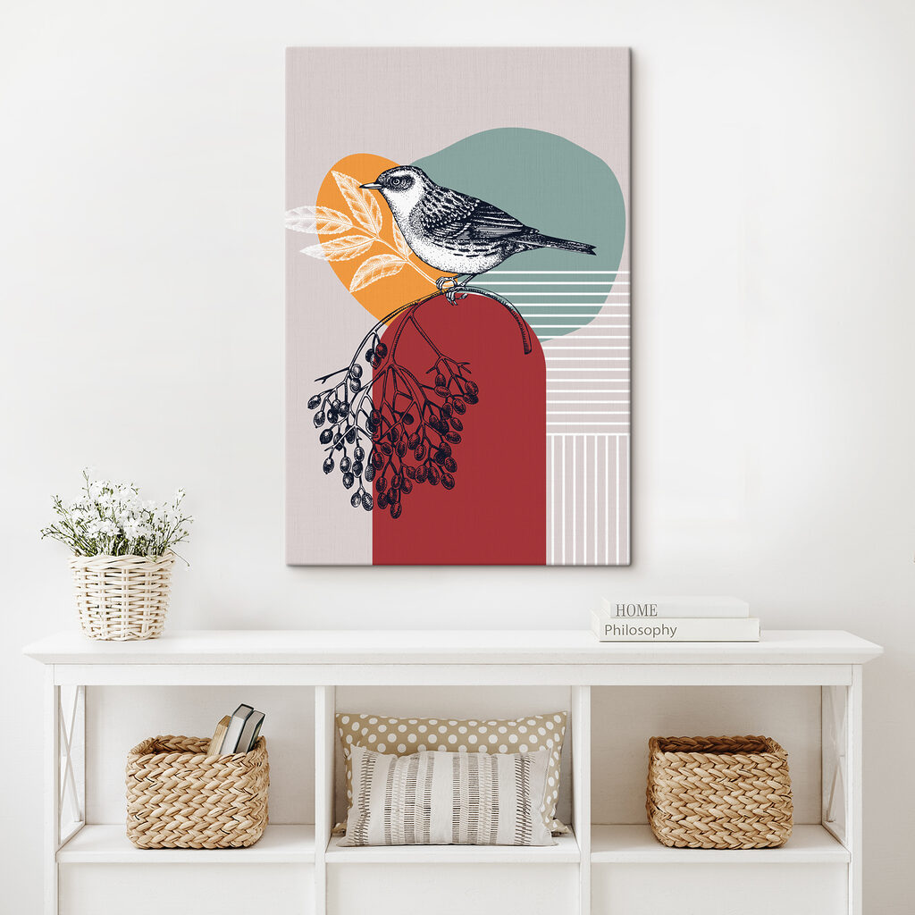 A bird on a branch