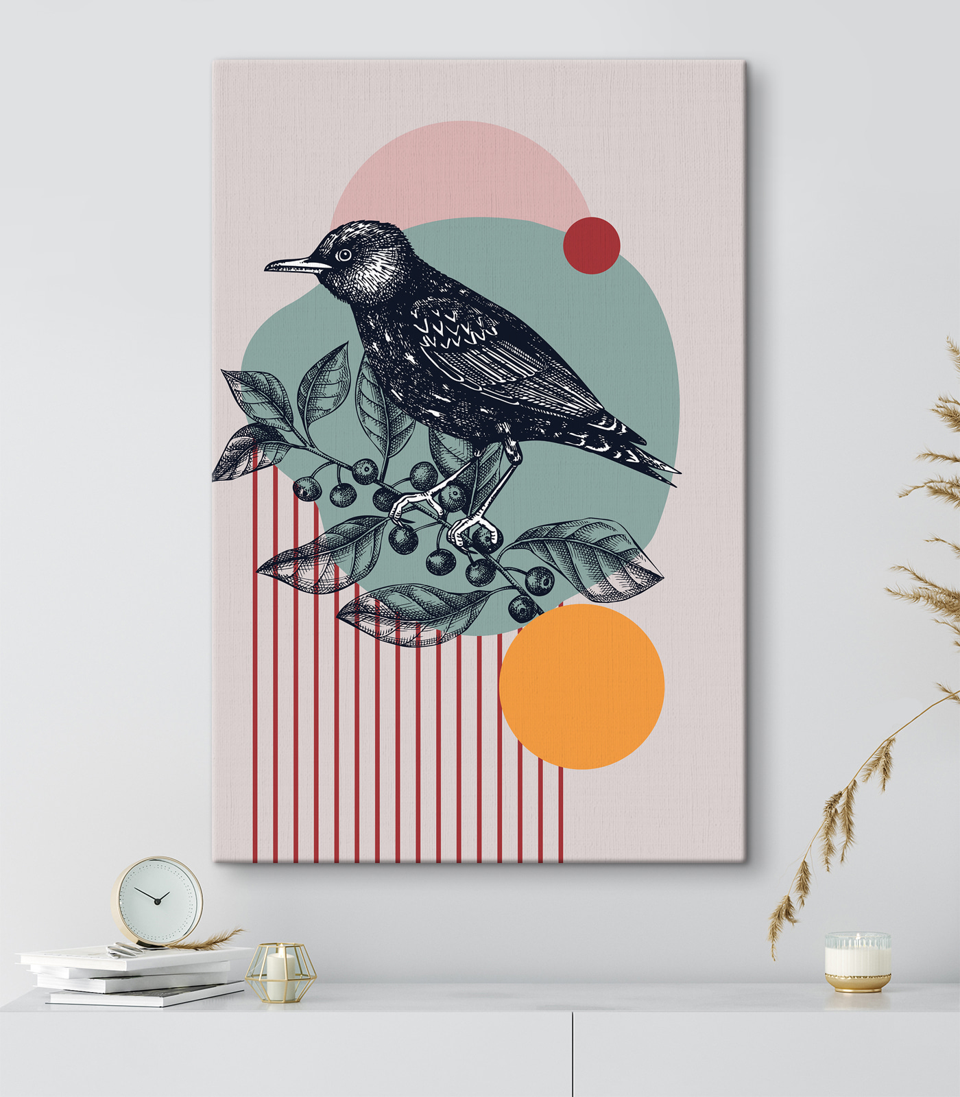 A bird on a branch