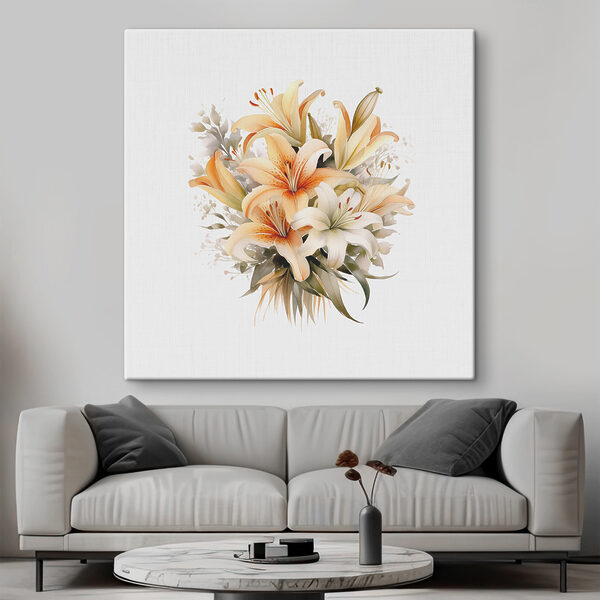 A bouquet of flowers on a white background
