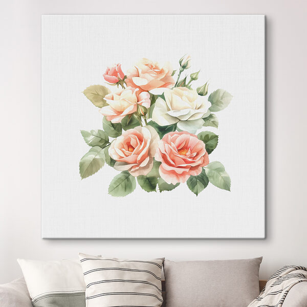 Quadri Un mazzo di fiori con foglie (COD: s38483) Quadri Quadri Un mazzo di fiori con foglie (COD: s38483)