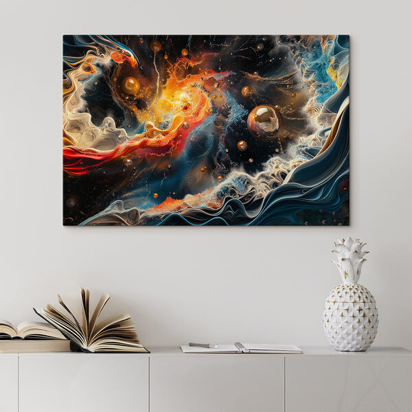 Quadri Quadri Un'arte colorata di un pianeta (COD: s38459)