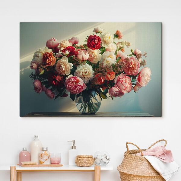 Quadri Quadri Un vaso di fiori su un tavolo (COD: s38462)