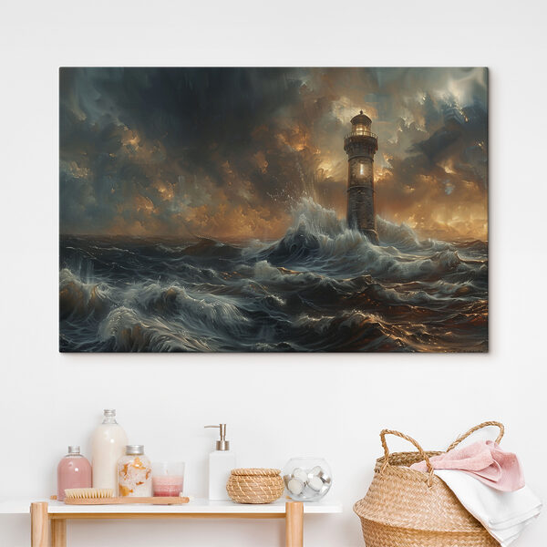 Quadri Un faro in mezzo al mare