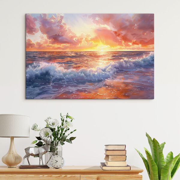 Quadri Un tramonto sull'oceano (COD: s38476) Quadri Quadri Un tramonto sull'oceano (COD: s38476)