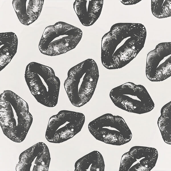 A group of lips prints