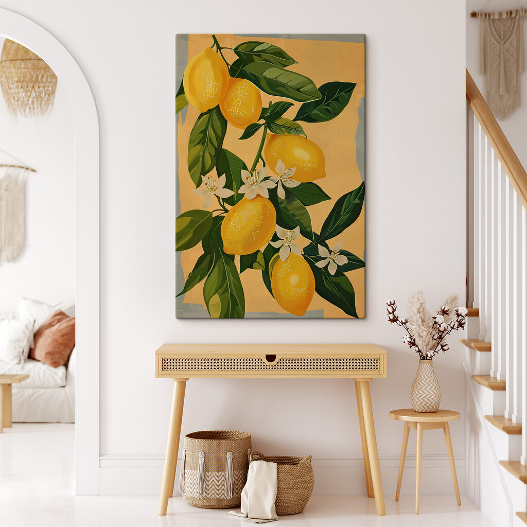 A lemons on a branch