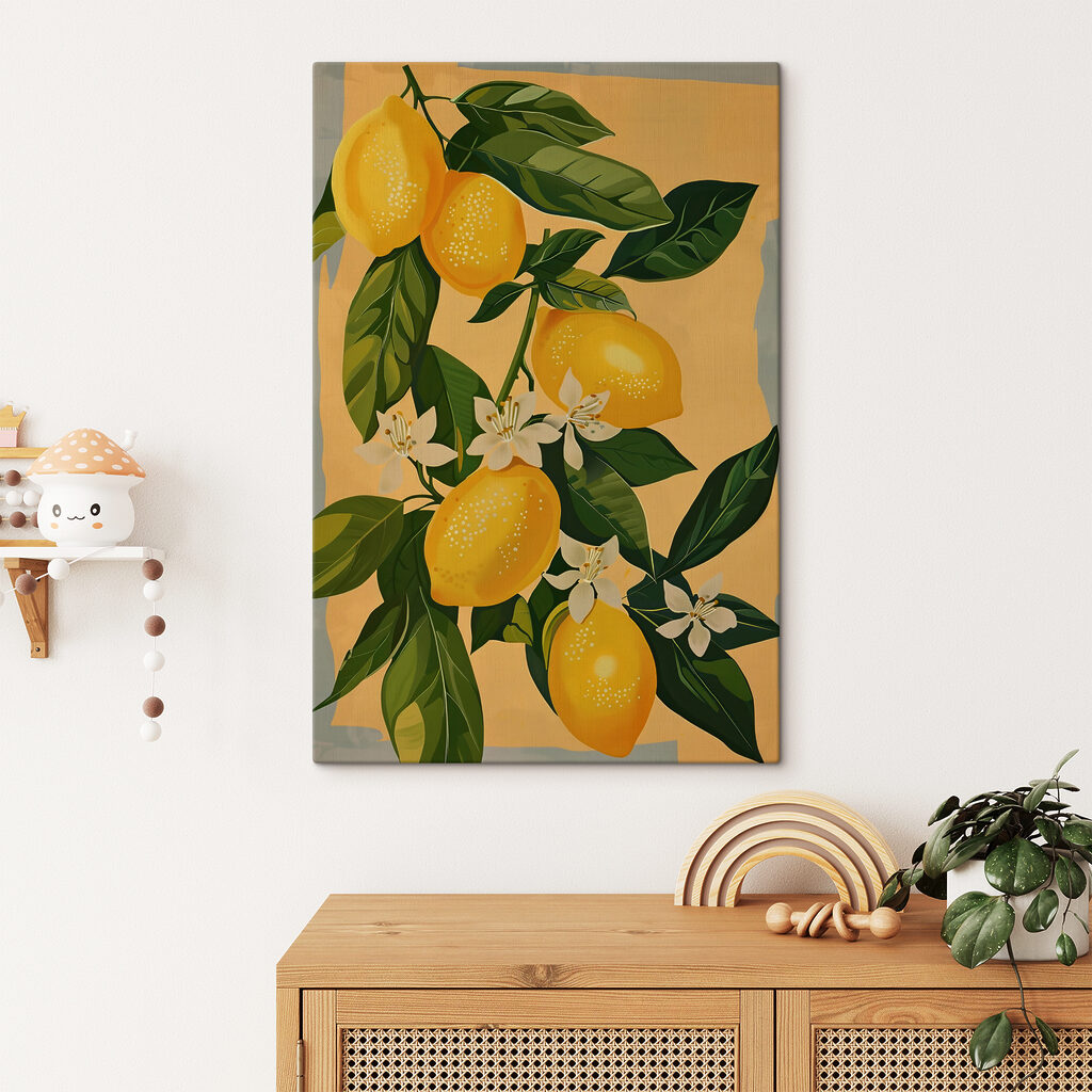 A lemons on a branch