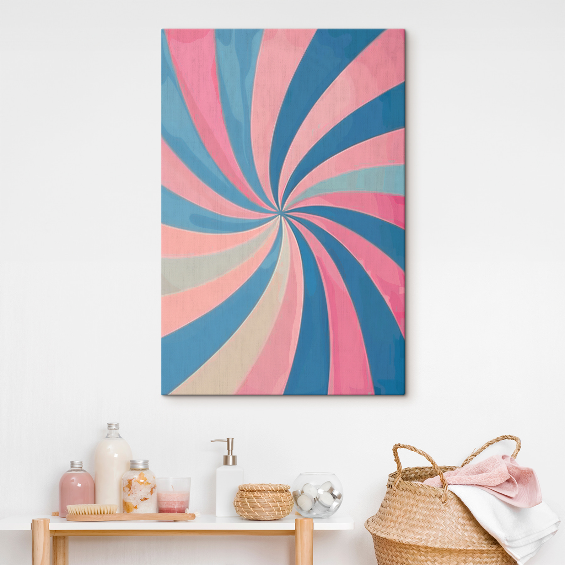 A blue and pink swirly background A blue and pink swirly background