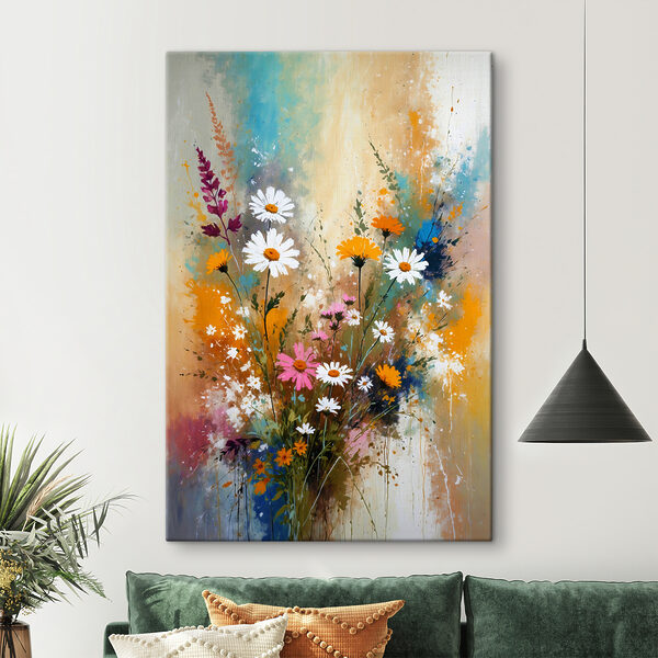 Quadri Quadri Un dipinto di fiori e foglie (COD: s38571)