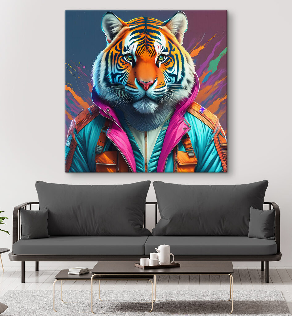 A tiger in a jacket A tiger in a jacket