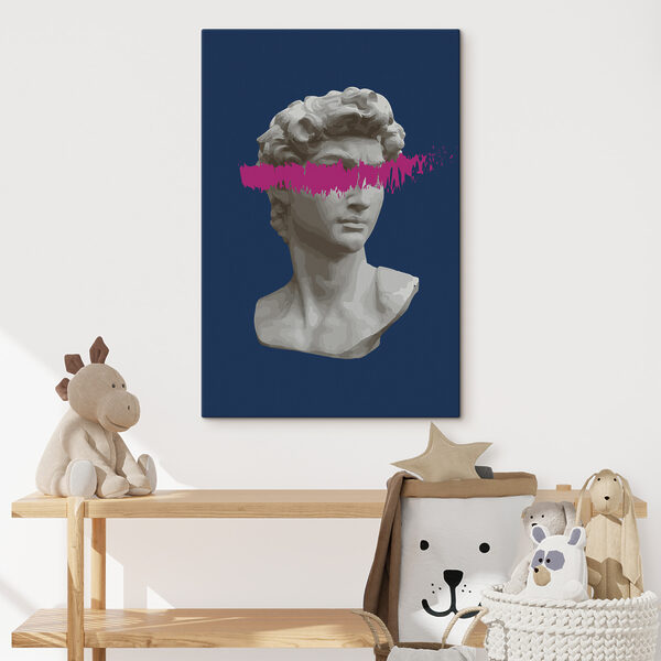 Quadri Una statua di un uomo con una linea rosa (COD: s38560v1) Quadri Quadri Una statua di un uomo con una linea rosa (COD: s38560v1)