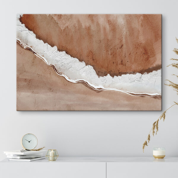 A watercolor painting of a beach A watercolor painting of a beach