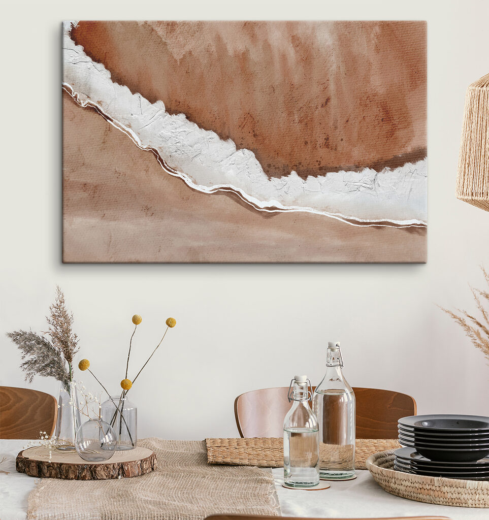 A watercolor painting of a beach A watercolor painting of a beach