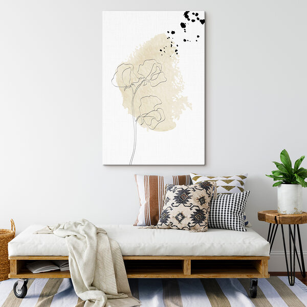 A drawing of a flower