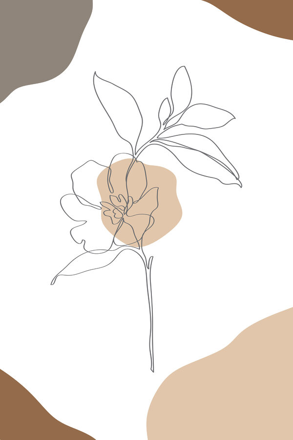 A drawing of a flower A drawing of a flower