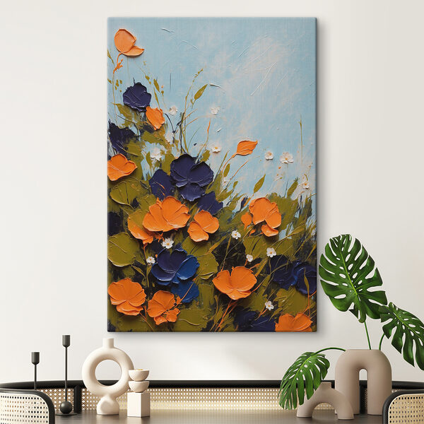 Quadri Quadri Un dipinto raffigurante fiori e foglie (COD: s38582)