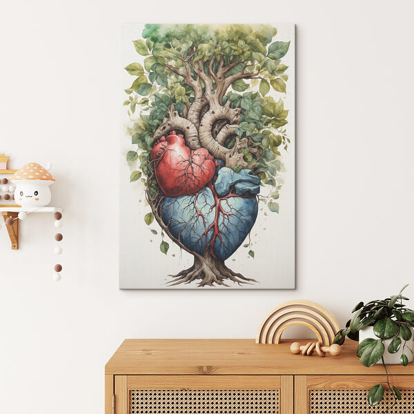 Quadri Un albero con le foglie e un cuore (COD: s38594) Quadri Quadri Un albero con le foglie e un cuore (COD: s38594)