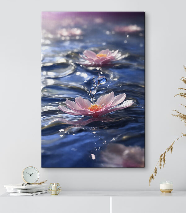 Quadri Un fiore che galleggia sull'acqua (COD: s38597) Quadri Quadri Un fiore che galleggia sull'acqua (COD: s38597)