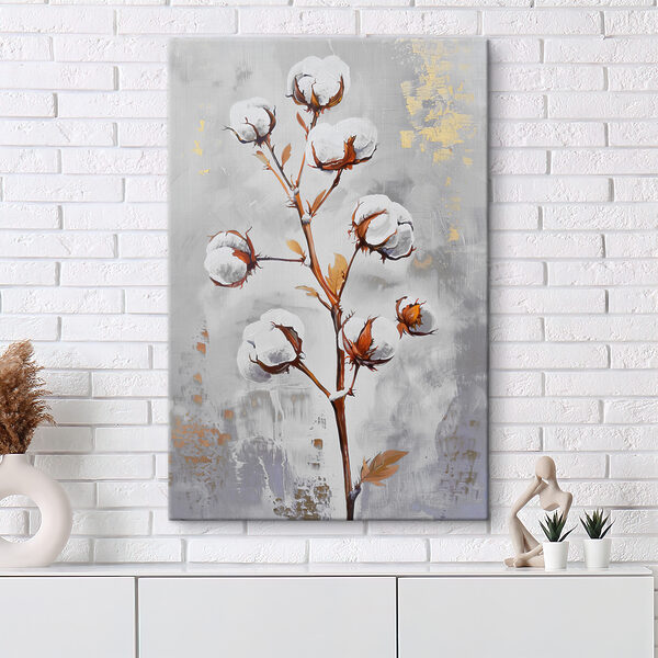 Quadri Quadri Un dipinto raffigurante fiori di cotone (COD: s38648)