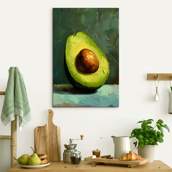 Quadri Quadri Un dipinto raffigurante un avocado (COD: s38778)