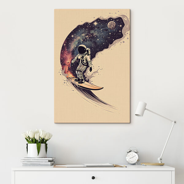 Quadri Un astronauta su una tavola da surf (COD: s38636) Quadri Quadri Un astronauta su una tavola da surf (COD: s38636)