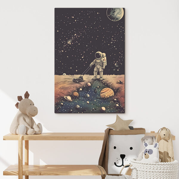 Quadri Un astronauta che spinge un tosaerba nello spazio (COD: s38637) Quadri Quadri Un astronauta che spinge un tosaerba nello spazio (COD: s38637)