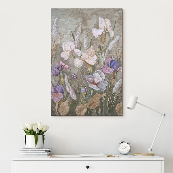 Quadri Quadri Un dipinto raffigurante fiori ed erba (COD: s38752)