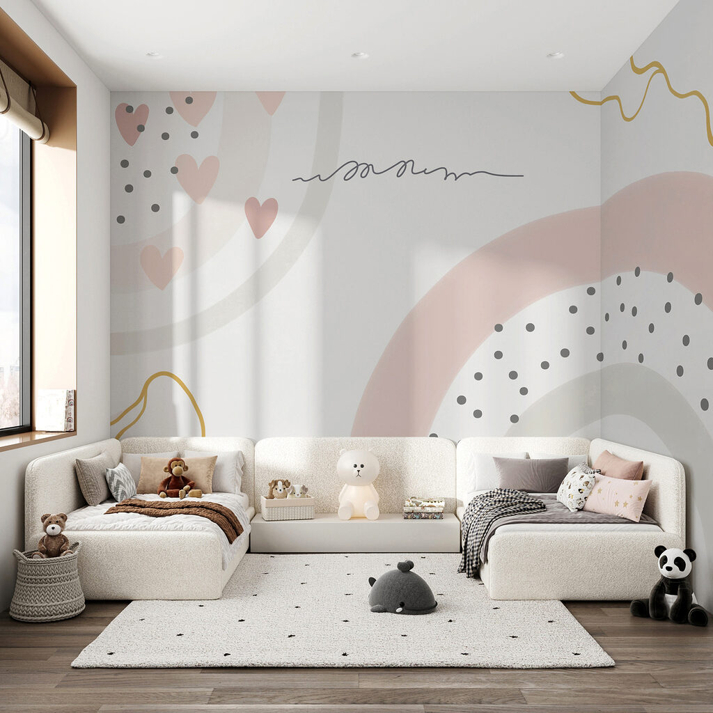 Uno sfondo bianco con cerchi e punti rosa e grigi u99373pir8ms 1024x1024 - Uno sfondo bianco con cerchi e punti rosa e grigi - tegory