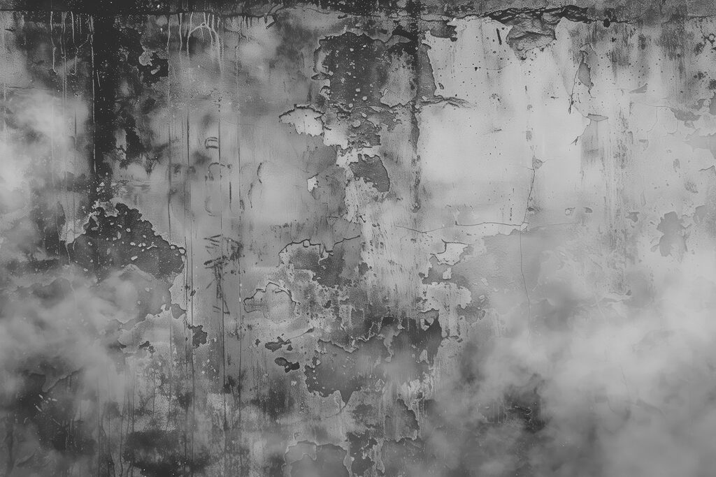 Una foto in bianco e grigio di un muro Una foto in bianco e grigio di un muro