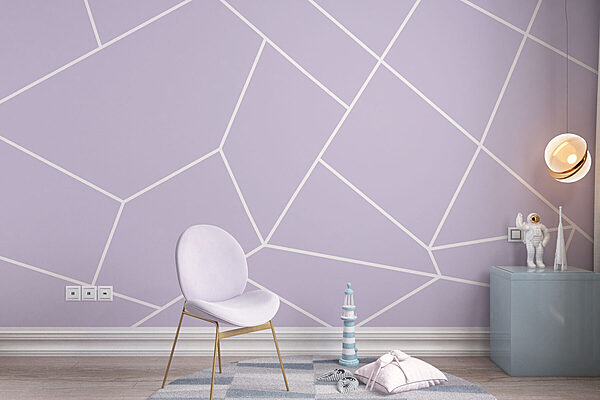 A purple background with white lines A purple background with white lines
