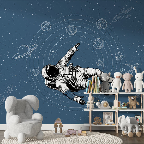 Un astronauta che fluttua nello spazio Un astronauta che fluttua nello spazio