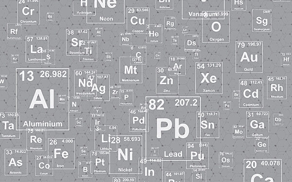 Un modello di elementi della tavola periodica Un modello di elementi della tavola periodica