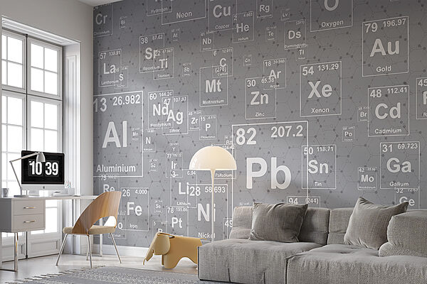 Un modello di elementi della tavola periodica Un modello di elementi della tavola periodica