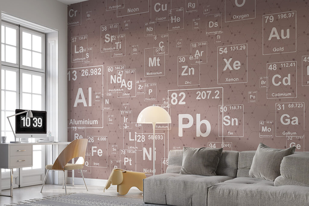 A pattern of periodic table elements A pattern of periodic table elements