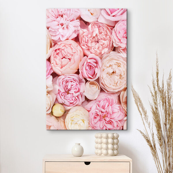 Quadri Un mazzo di fiori rosa e bianchi