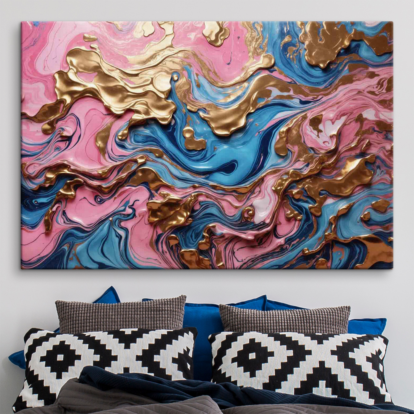 Fluid dance of colors and shapes Fluid dance of colors and shapes