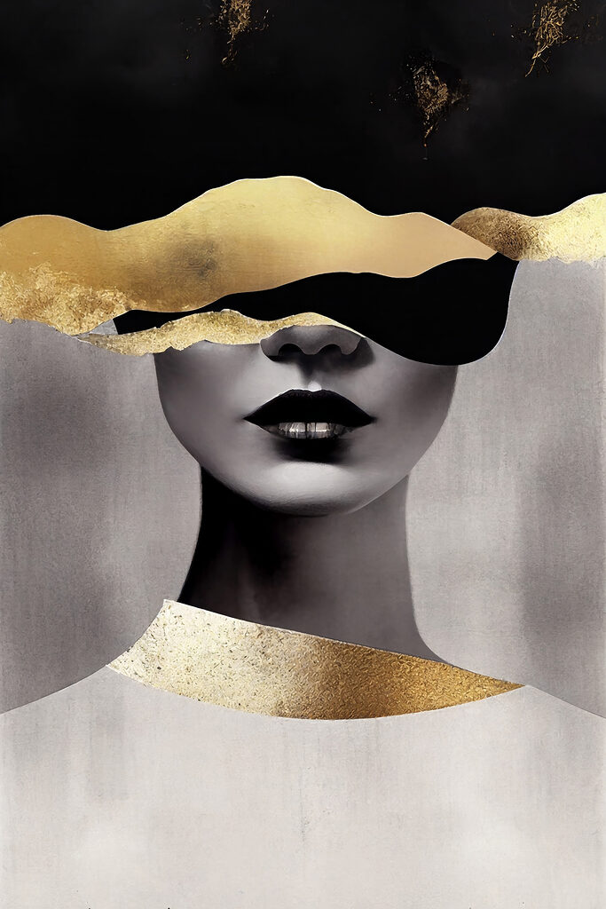 Mystery veiled in shimmering elegance