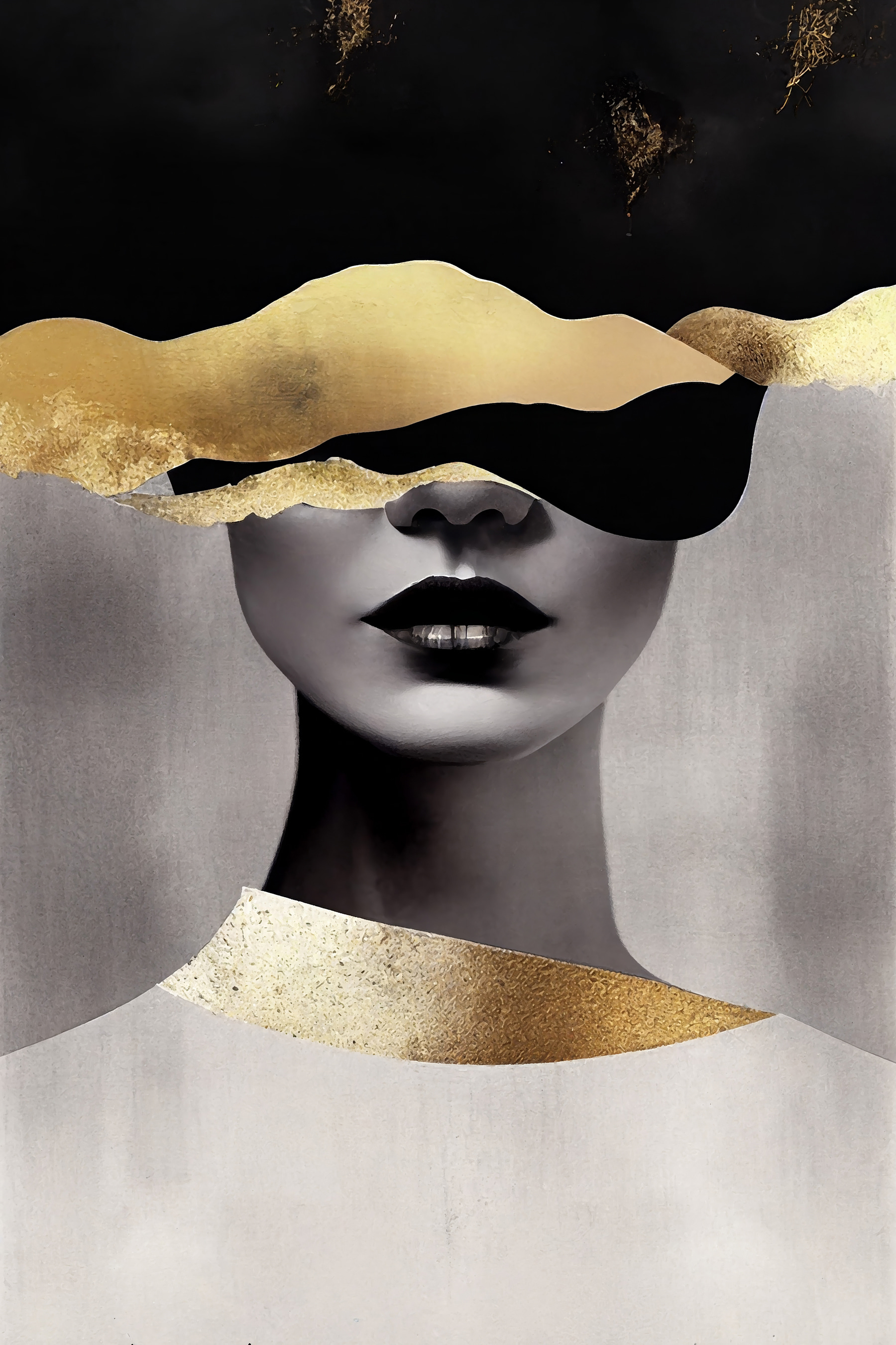 Mystery veiled in shimmering elegance