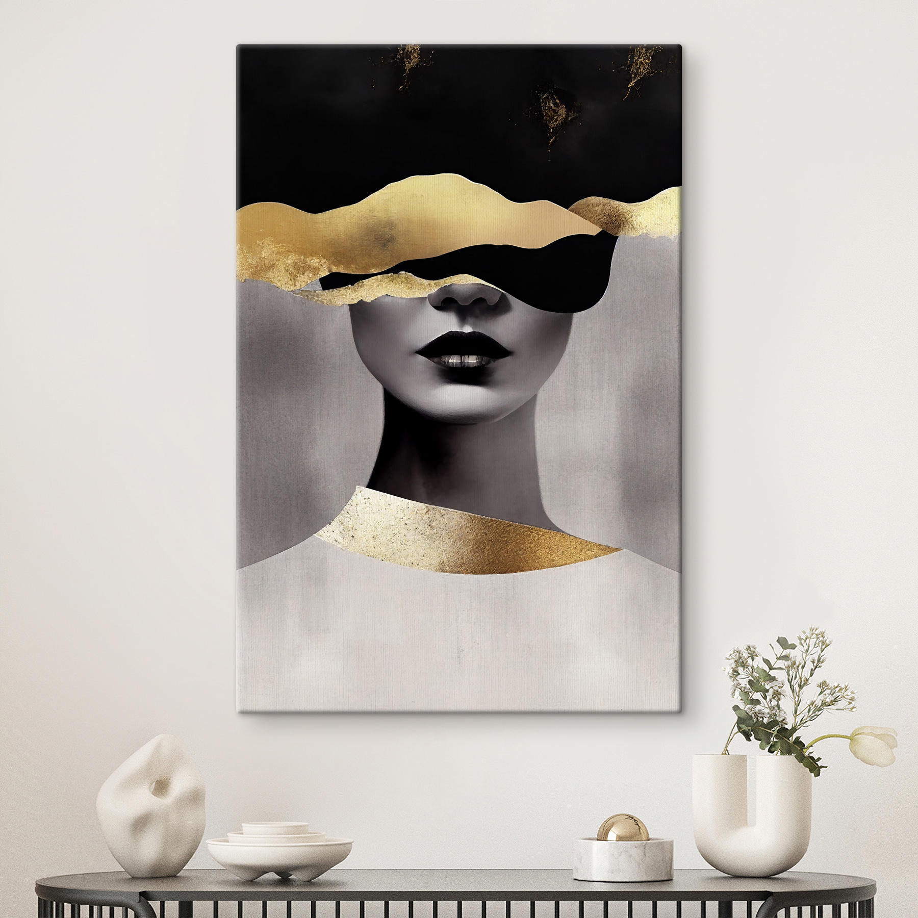 Mystery veiled in shimmering elegance