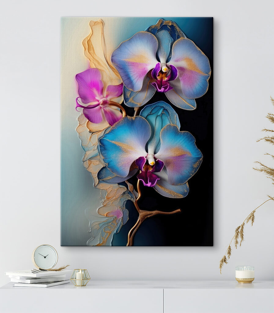 A group of colorful flowers