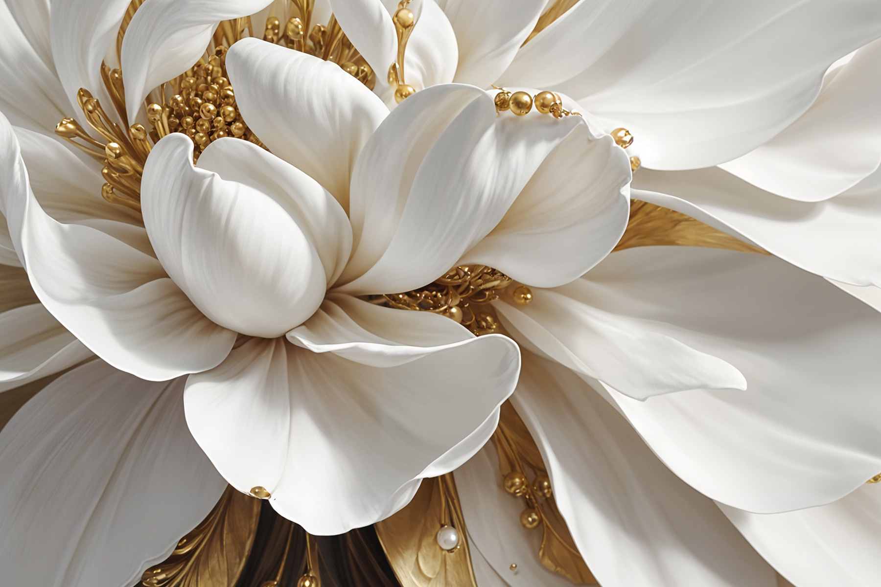 A close up of a white flower A close up of a white flower